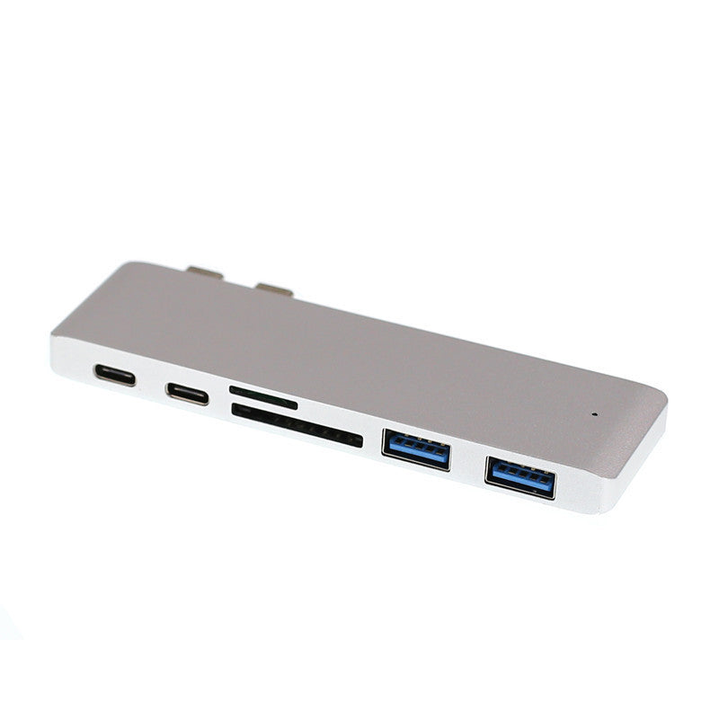 Compatible with Apple, Dual Type-C Hub Adapter for MacBook Pro & Air Compatible with Apple, Dual Type-C Hub Adapter for MacBook Pro & Air